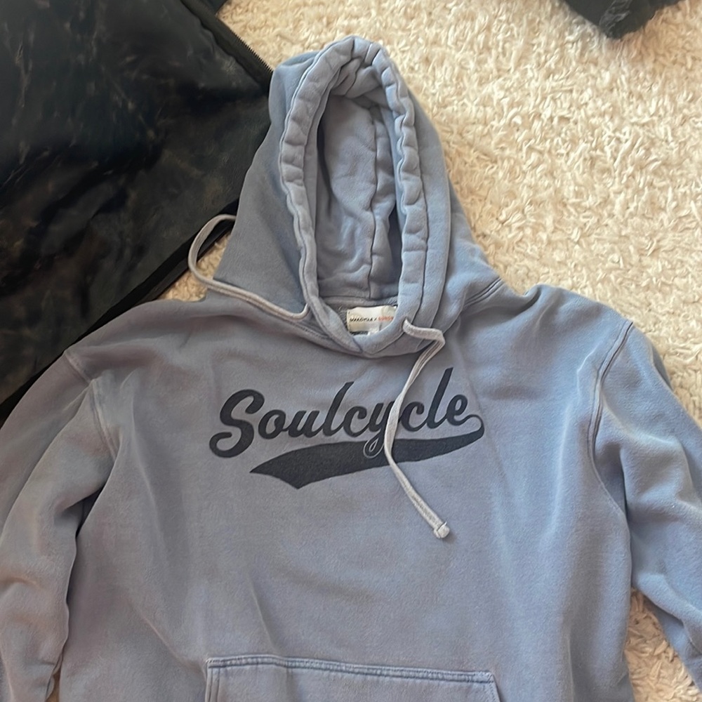 SoulCycle x sundry blue sweatshirt